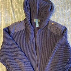 Lauren Ralph Lauren Navy Hooded Sweater